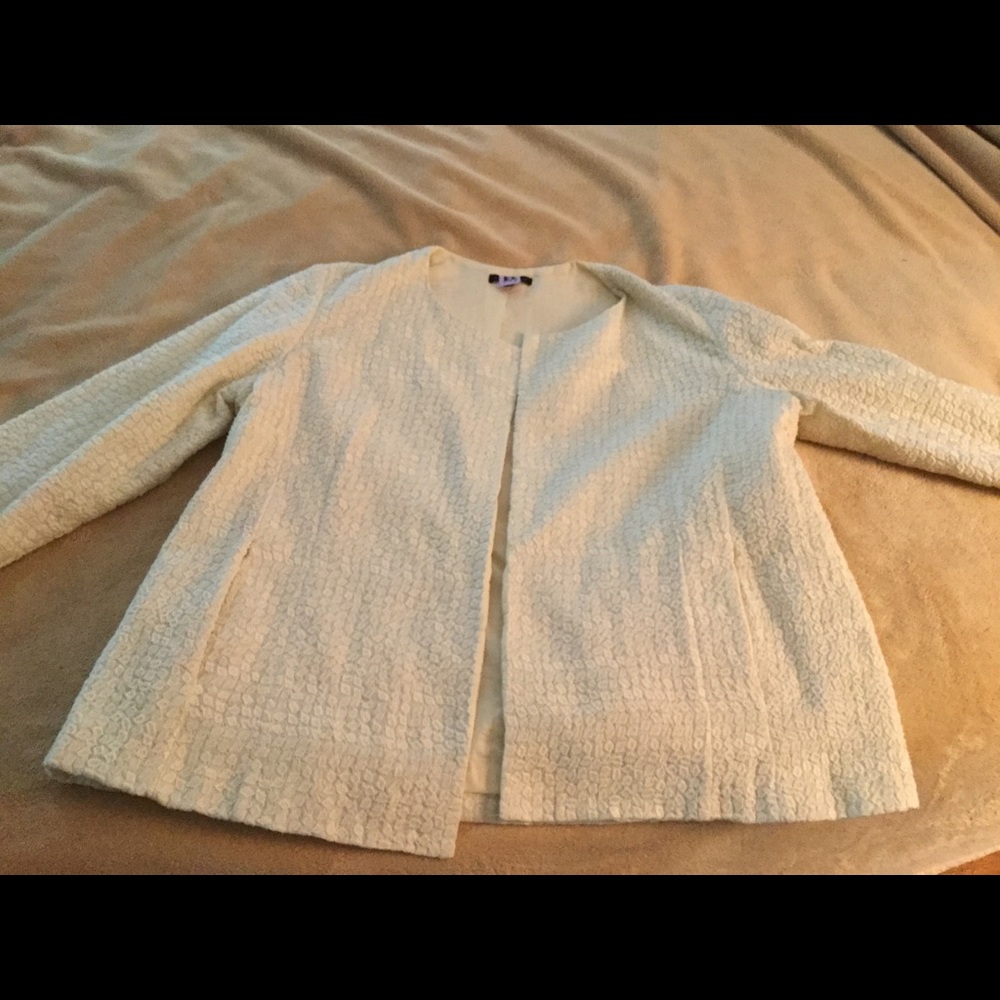 Textured cotton jacket, L, Eileen Fisher